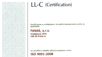 Fanas - ISO 9001:2008